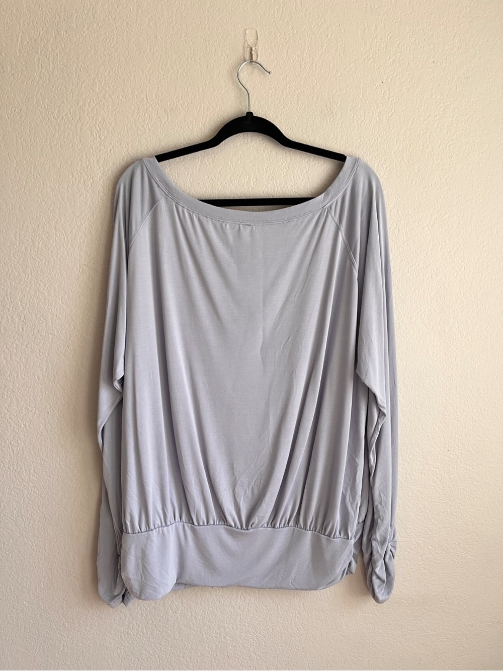 Free People Gwen Long Sleeve Top in Grey Dawn - Picture 3 of 6